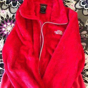 North Face furry full zip jacket